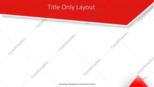 Title Only presentation slide layout