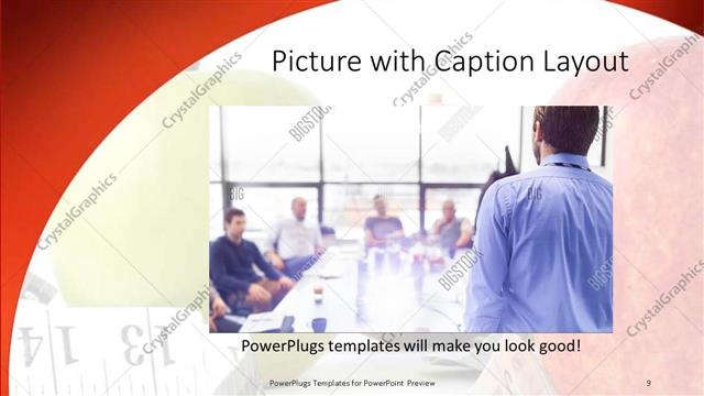 Picture with Caption presentation slide layout