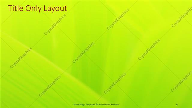 Title Only presentation slide layout