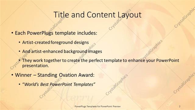 Title and Content presentation slide layout