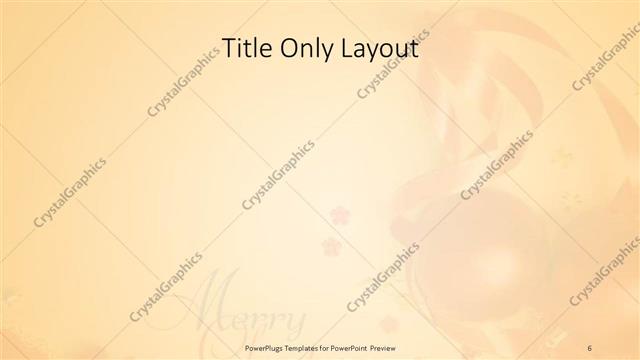 Title Only presentation slide layout