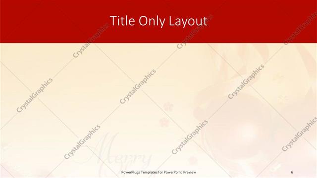 Title Only presentation slide layout