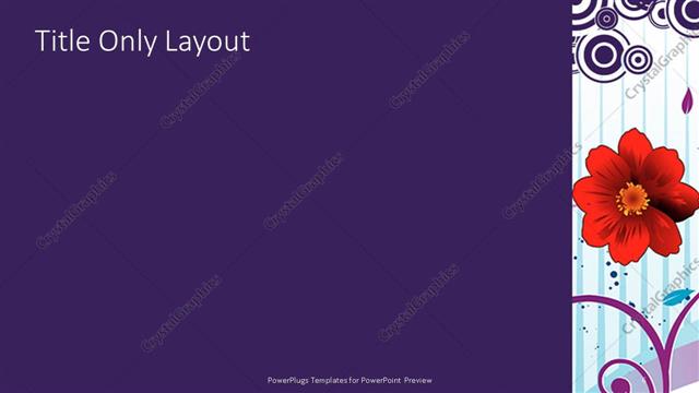 Title Only presentation slide layout