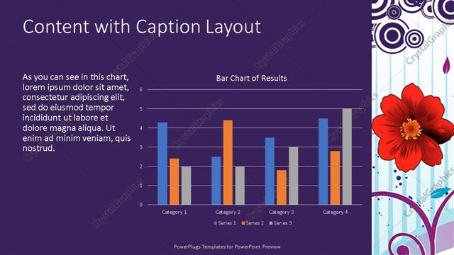 Content with Caption presentation slide layout