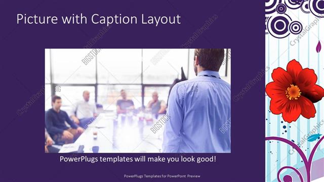 Picture with Caption presentation slide layout