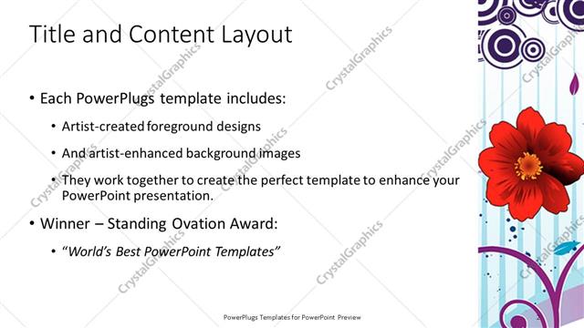 Title and Content presentation slide layout