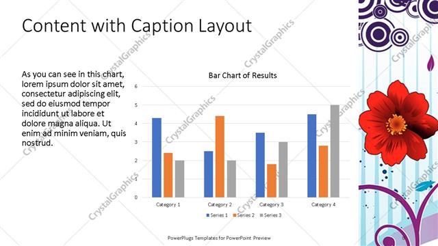 Content with Caption presentation slide layout