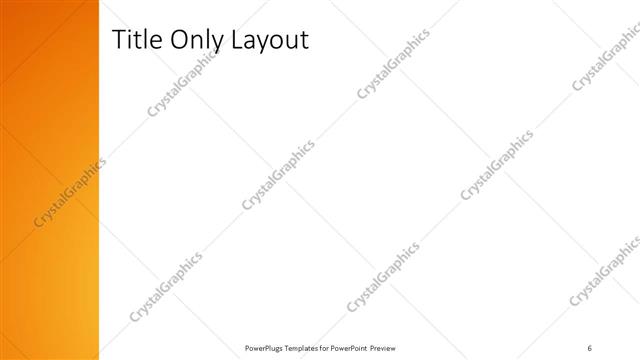 Title Only presentation slide layout