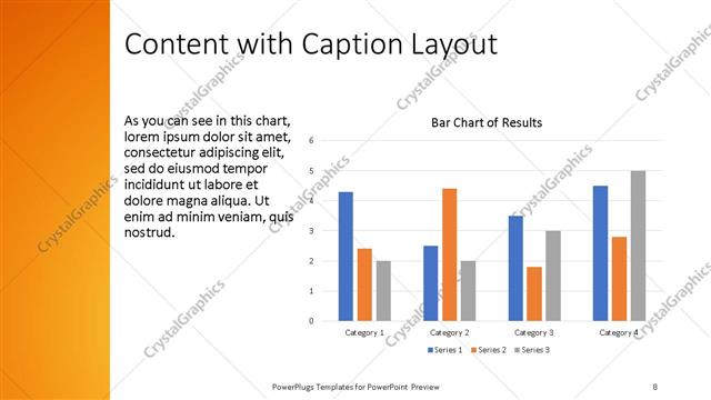 Content with Caption presentation slide layout