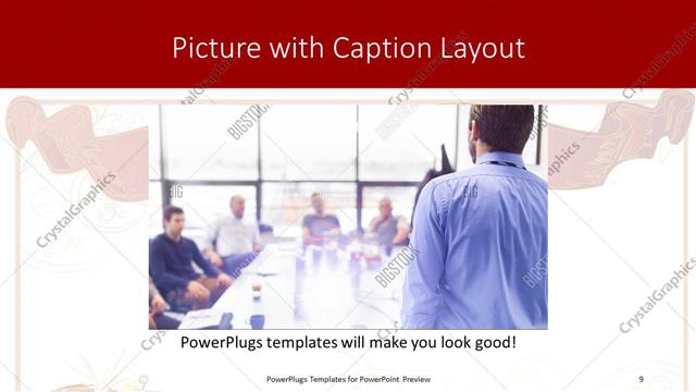 Picture with Caption presentation slide layout