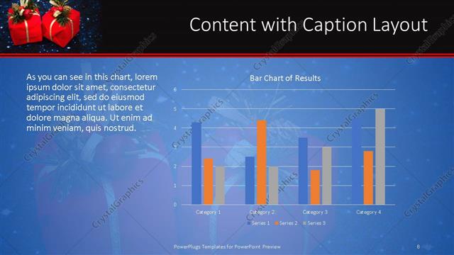 Content with Caption presentation slide layout