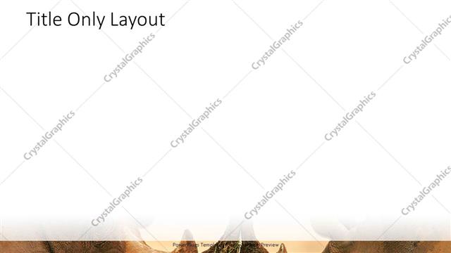 Title Only presentation slide layout