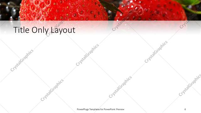 Title Only presentation slide layout