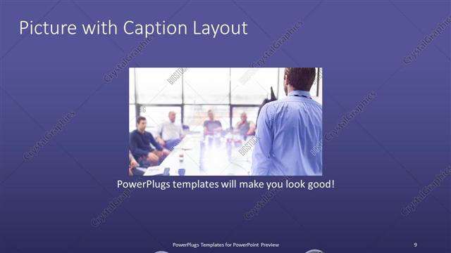 Picture with Caption presentation slide layout
