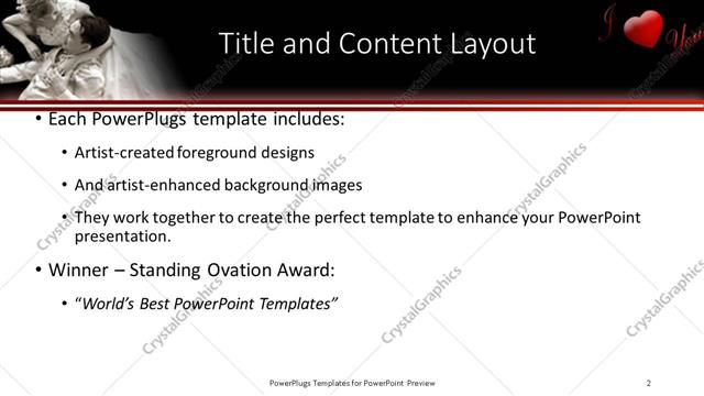 Title and Content presentation slide layout