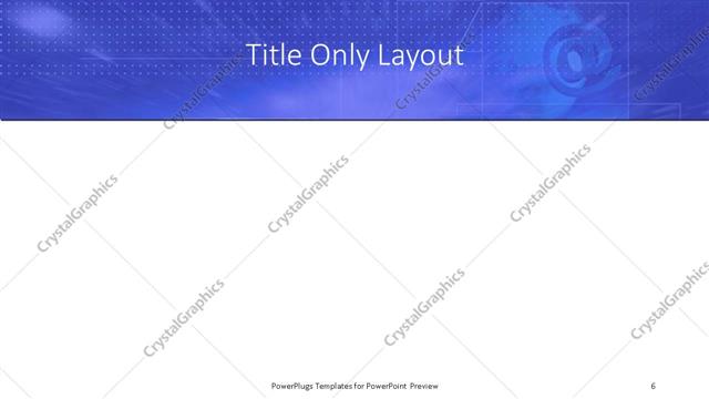 Title Only presentation slide layout