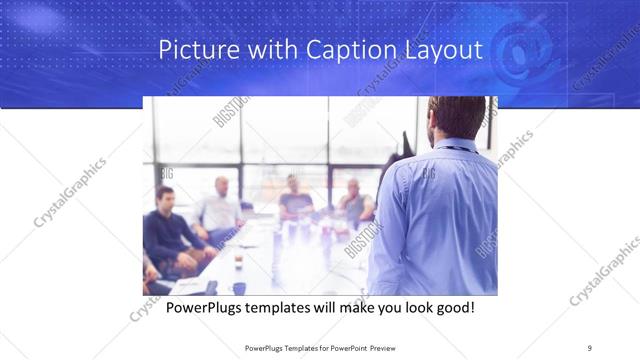 Picture with Caption presentation slide layout