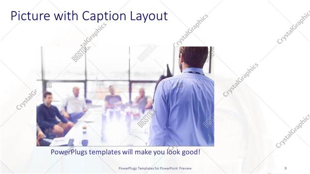 Picture with Caption presentation slide layout