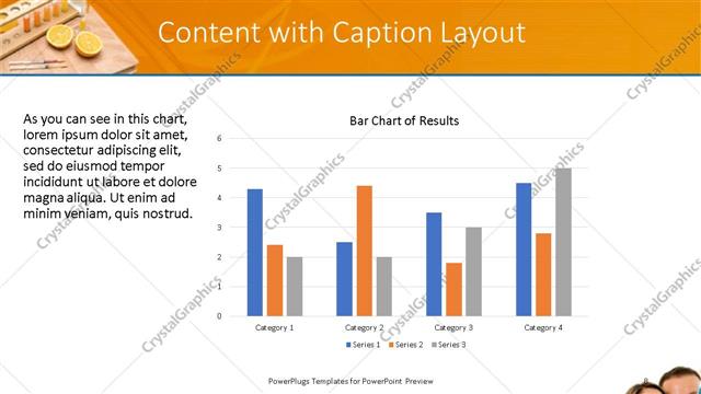 Content with Caption presentation slide layout