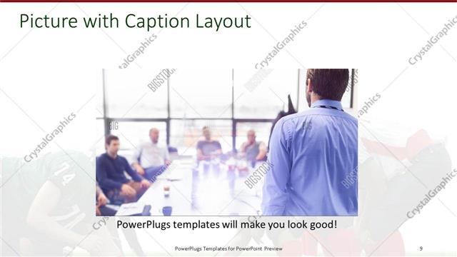 Picture with Caption presentation slide layout