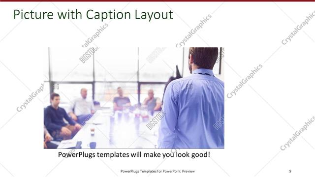 Picture with Caption presentation slide layout