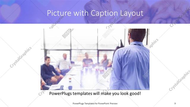 Picture with Caption presentation slide layout