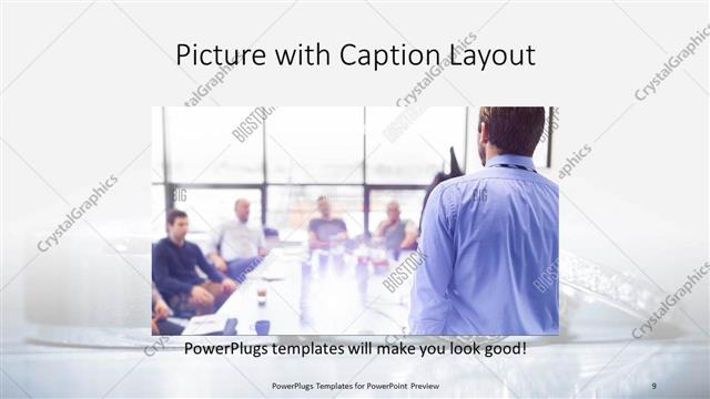 Picture with Caption presentation slide layout