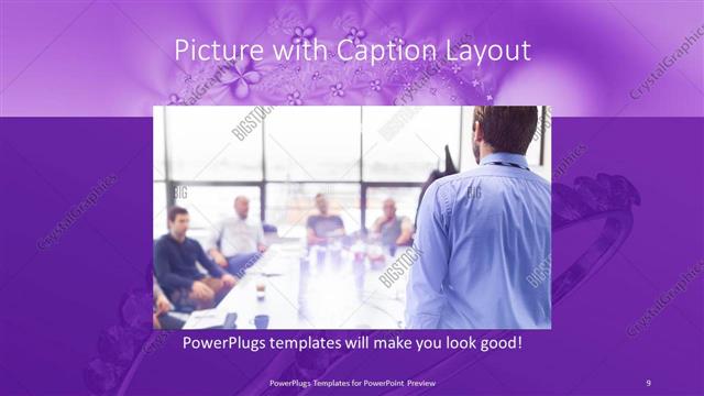 Picture with Caption presentation slide layout