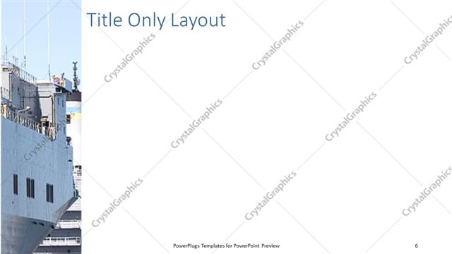 Title Only presentation slide layout