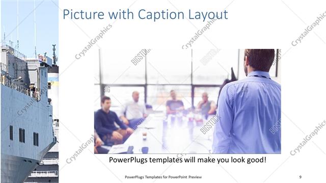 Picture with Caption presentation slide layout