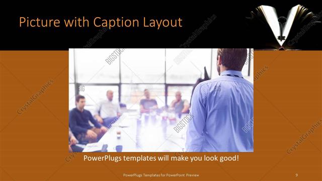 Picture with Caption presentation slide layout