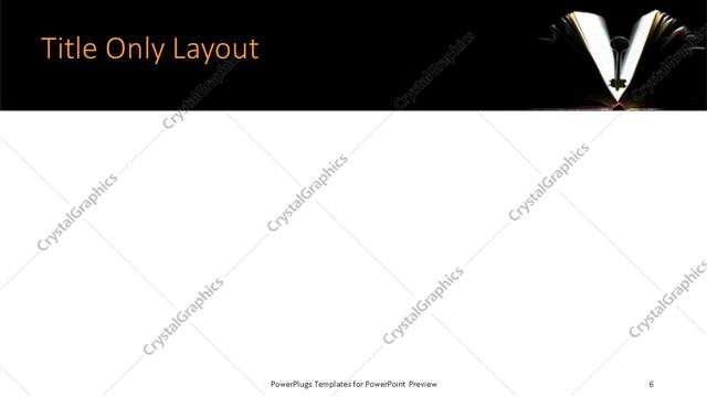 Title Only presentation slide layout