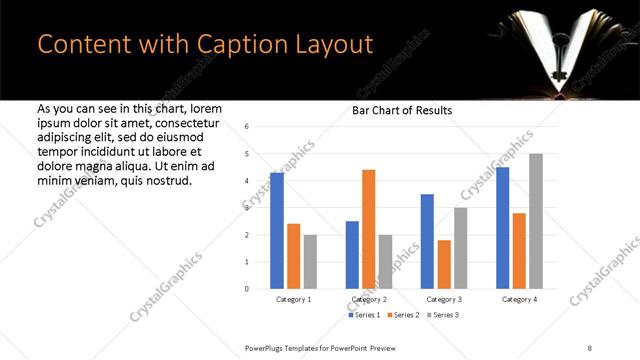 Content with Caption presentation slide layout