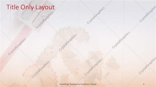 Title Only presentation slide layout