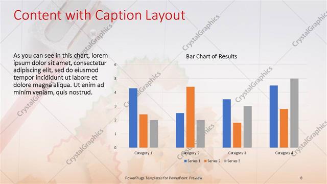 Content with Caption presentation slide layout