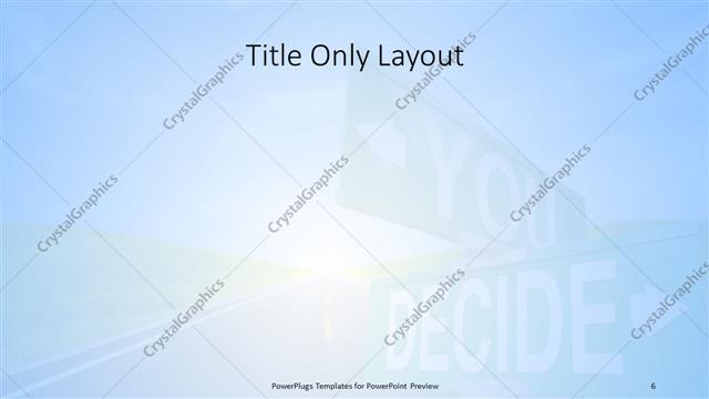 Title Only presentation slide layout