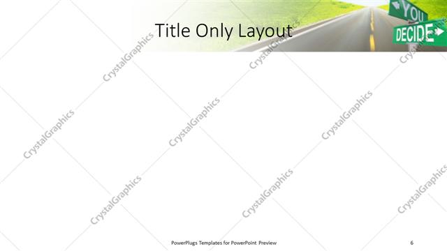 Title Only presentation slide layout