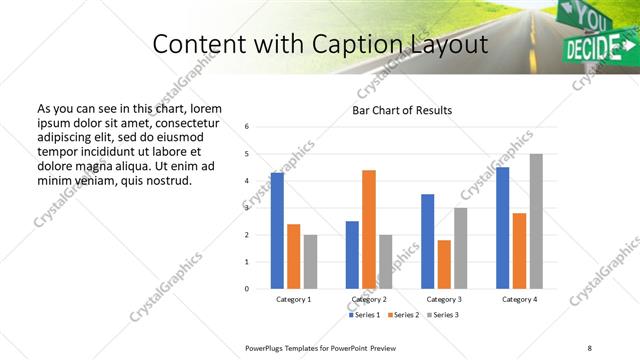 Content with Caption presentation slide layout