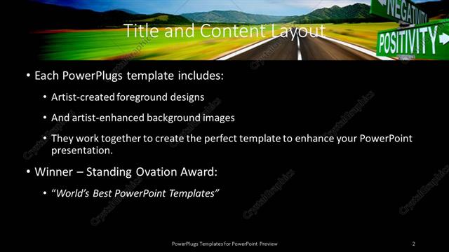 Title and Content presentation slide layout