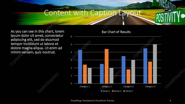 Content with Caption presentation slide layout