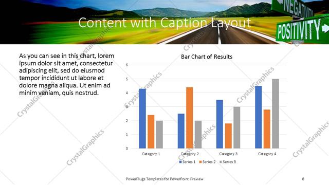 Content with Caption presentation slide layout