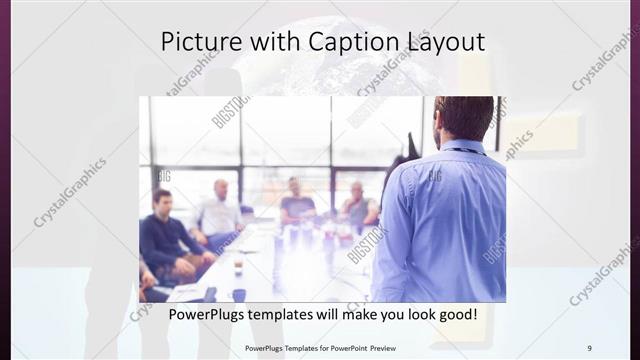 Picture with Caption presentation slide layout