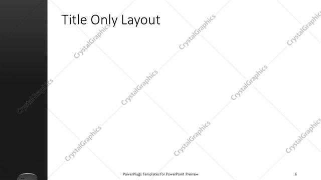 Title Only presentation slide layout