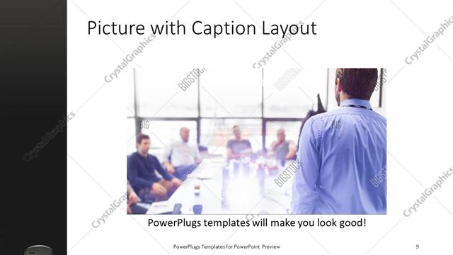 Picture with Caption presentation slide layout