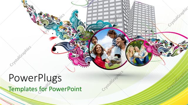  Presentation with families - Two skyscrapers along with a number of families