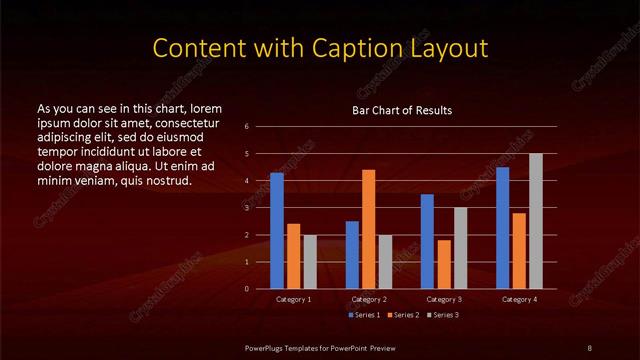 Content with Caption presentation slide layout