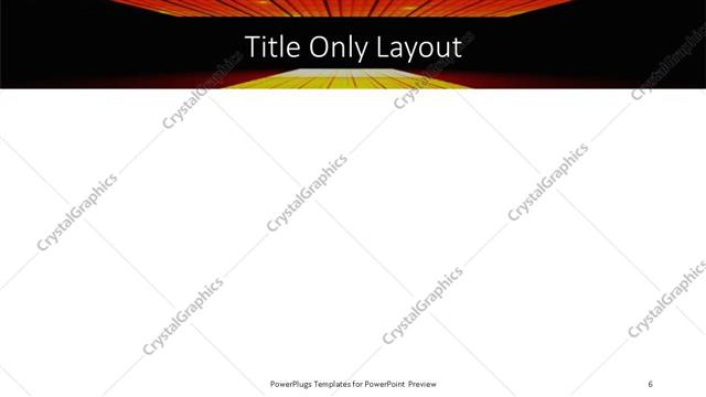 Title Only presentation slide layout