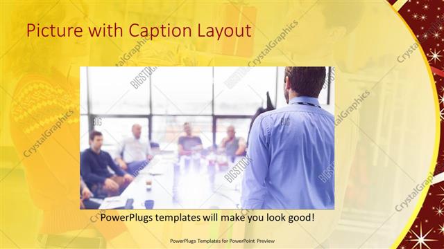 Picture with Caption presentation slide layout