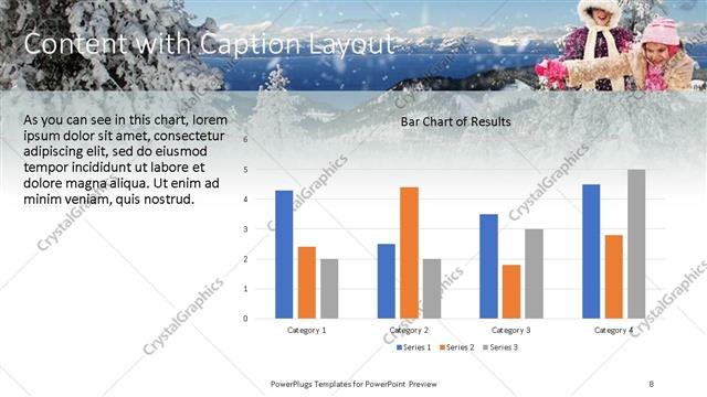 Content with Caption presentation slide layout