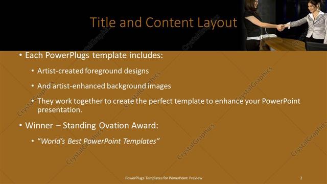 Title and Content presentation slide layout